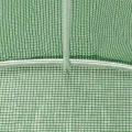 Gecheer Gewächshaus mit Stahlrahmen Garten Treibhaus Tomatenhaus Folientunnel Pflanzenhaus Gartengewächshäuser Gartenhaus Frühbeet Tomatengewächshaus Tunnelgewächshaus 10 x 3 x 2 m (L x B x H) 30 m² - Thumbnail 9