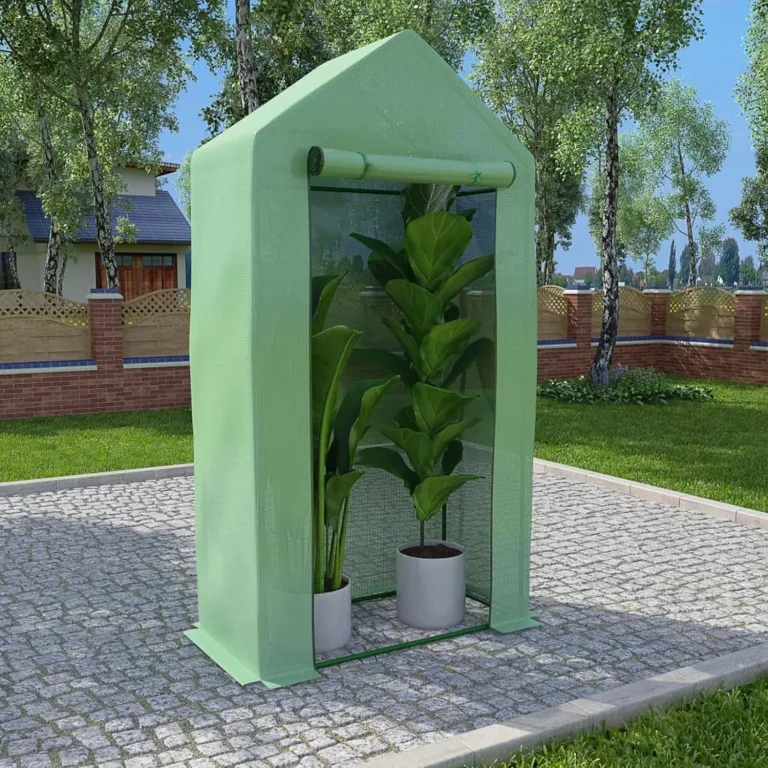 LAPOOH Gewächshaus mit Stahlrahmen 0,5 m² 1×0,5×1,9 m, Frühbeet, Tomatenhaus, Treibhaus, Greenhouse, Garten Zubehör – Bild 1