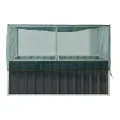 [en.casa] Hochbeet Alblasserdam Blumenbeet mit Abdeckung 174 x 90 x 118 cm Gartenbeet mit Netz Handschuhe Gewächshaus für Garten Metall Kräuterbeet Anthrazit - Thumbnail 5