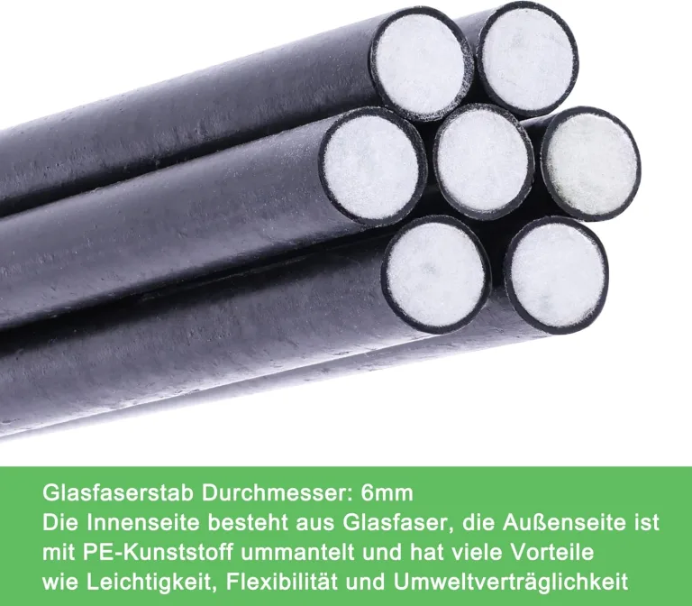 Pflanztunnel Bögen, 30 PCS Tunnelbögen Hochbeet, Gewächshausbogen mit 6mm Kunststoff umwickelt, DIY Gewächshausreifen Frühbeet Tunnel für Garten Zeile Abdeckung Pflanzen Obst Gemüse. – Bild 4