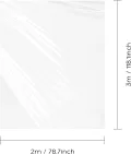 Polyethylenfolie Transparent Gewächshausfolie, Extra Dick Reißfest Gartenfolie Aus Polyethylen,Treibhaus Folie Zur Abdeckung Von Gemüsebeeten Tunnelfolie Tomatenhaus Folie (2 X 3m) - Thumbnail 3
