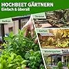 TTL GARDEN Balkon Hochbeet XL 120x40x80cm aus Holz - Pflanzkasten & Blumenkasten mit Ablageboden & Folie - Tannenholz wetterfest - Pflanzbeet Kräuterbeet Blumenbeet für Garten Balkon Terrasse Braun – Bild 2