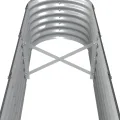 vidaXL Hochbeet, Wetterfestes Hochbeet für Garten Balkon Terrasse, Kräuterhochbeet zum Selber Bauen, Pflanzkasten aus Metall, Verzinkter Stahl Anthrazit - Thumbnail 4