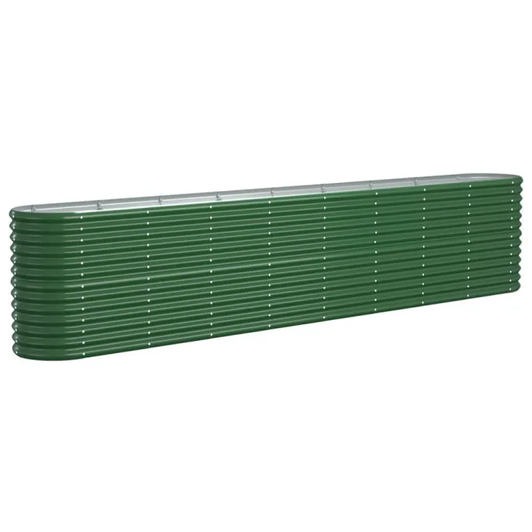 vidaXL Hochbeet, Wetterfestes Hochbeet für Garten Balkon Terrasse, Kräuterhochbeet zum Selber Bauen, Pflanzkasten aus Metall, Verzinkter Stahl Braun – Bild 10
