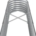 vidaXL Hochbeet, Wetterfestes Hochbeet für Garten Balkon Terrasse, Kräuterhochbeet zum Selber Bauen, Pflanzkasten aus Metall, Verzinkter Stahl Anthrazit - Thumbnail 4