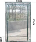 Gewächshaus Für Tomaten Foliengewächshaus Tomatengewächshaus, Garten, Balkon, Foliengewächshaus Tomaten Gewächshaus Klein 150 X 100 X 50 cm HxBxT,PVC-Folie, Transparent(ohne Regal) - Thumbnail 5