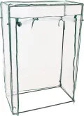 Gewächshaus Für Tomaten Foliengewächshaus Tomatengewächshaus, Garten, Balkon, Foliengewächshaus Tomaten Gewächshaus Klein 150 X 100 X 50 cm HxBxT,PVC-Folie, Transparent(ohne Regal) - Thumbnail 1