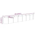 vidaXL Hochbeet, Wetterfestes Hochbeet für Garten Balkon Terrasse, Kräuterhochbeet zum Selber Bauen, Pflanzkasten aus Metall, Verzinkter Stahl Silbern - Thumbnail 3