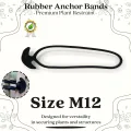 DOJA Industrial | EXPANDERSCHLINGEN FUR Pflanzen 12cm | Pack 100 | Pflanzenclips fur Tomaten Rankhilfe Bambus Stangen | Klammern Tomaten | Planen Spanner fur Banner | Spanngummi Haken Camping - Thumbnail 5