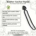 DOJA Industrial | EXPANDERSCHLINGEN FUR Pflanzen 12cm | Pack 100 | Pflanzenclips fur Tomaten Rankhilfe Bambus Stangen | Klammern Tomaten | Planen Spanner fur Banner | Spanngummi Haken Camping - Thumbnail 6