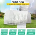 VEVOR Gewächshaus 4,6x2,1x2,1m Frühbeet Foliengewächshaus Verzinkter Stahlrahmen und PE Abdeckung Treibhaus Wasserdicht und UV-beständig Tomatengewächshaus Ideal für Anbau von Gemüse Blumen - Thumbnail 4