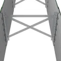 vidaXL Hochbeet, Wetterfestes Hochbeet für Garten Balkon Terrasse, Kräuterhochbeet zum Selber Bauen, Pflanzkasten aus Metall, Verzinkter Stahl Grün - Thumbnail 4