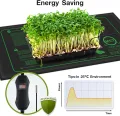 50W Heizmatte Pflanzen mit Thermostat - Schnelle Erwärmung, Feuerschutz, Wärmematte zur Keimung und Temperatur-Regulierung, ideal für Sämlinge, Haustiere und Reptilien (1er Pack) - Thumbnail 3