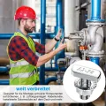 20 Stück Hammerkopfschrauben Set, T Hammerkopfschrauben, M8 x 20 mm, Schrauben mit Sperrzahnmuttern Flanschmuttern für PV Solar Montageschienen Gewächshaus und Photovoltaik - Thumbnail 6