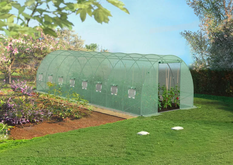 TERRE JARDIN 24 m² großes Gartentunnelgewächshaus mit verstärkter Plane – Bild 4