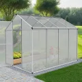 ONBEST stabiles Aluminium Gewächshaus mit Dachfenster – Garten Frühbeet ideal für die Anzucht von Tomaten Blumen – vielseitig nutzbar als Treibhaus, Tomatengewächshaus Pflanzenhaus (M) - Thumbnail 10
