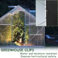 50 Stück Klammern Für Gewächshausscheiben und Gewächshausplatten Hohlkammerplatte Glashaus - Thumbnail 5