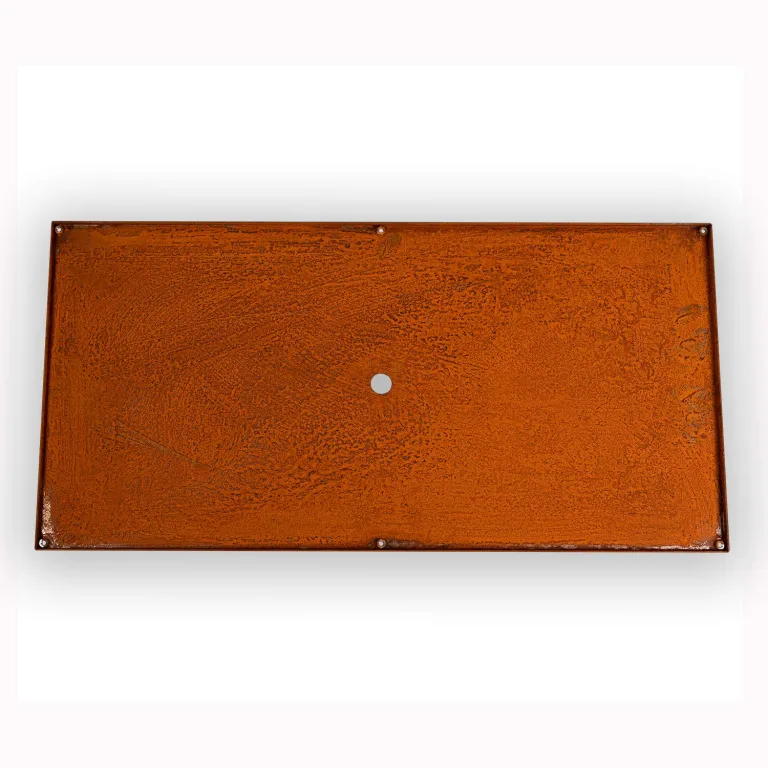 Köhko® Designer Bodenplatte für Pflanzrahmen aus Cortenstahl als Bausatz QUADER 150x50cm – Bild 1