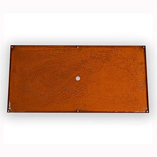 Köhko® Designer Bodenplatte für Pflanzrahmen aus Cortenstahl als Bausatz QUADER 100x40cm – Bild 6