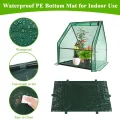U'Artlines Tragbares Mini-Gewächshaus, kleines Gewächshaus mit wasserdichter Unterlage, 91,4 x 91,4 x 107,7 cm, Pflanzenabdeckung, Zelt für Garten, kleine Pflanzen, drinnen und draußen, grünes PE - Thumbnail 3