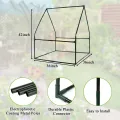 U'Artlines Tragbares Mini-Gewächshaus, kleines Gewächshaus mit wasserdichter Unterlage, 91,4 x 91,4 x 107,7 cm, Pflanzenabdeckung, Zelt für Garten, kleine Pflanzen, drinnen und draußen, grünes PE - Thumbnail 8
