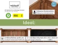 Hochbeet aus Holz für Garten Balkon Terrasse, Pflanzkasten Bausatz rechteckig schmal mit Vlies-Folie, Kräuterbeet Pflanzenkasten deko, dunkel-braun - Thumbnail 2