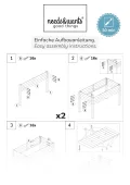 Hochbeet aus Holz für Garten Balkon Terrasse, Pflanzkasten Bausatz rechteckig schmal mit Vlies-Folie, Kräuterbeet Pflanzenkasten deko, dunkel-braun - Thumbnail 9