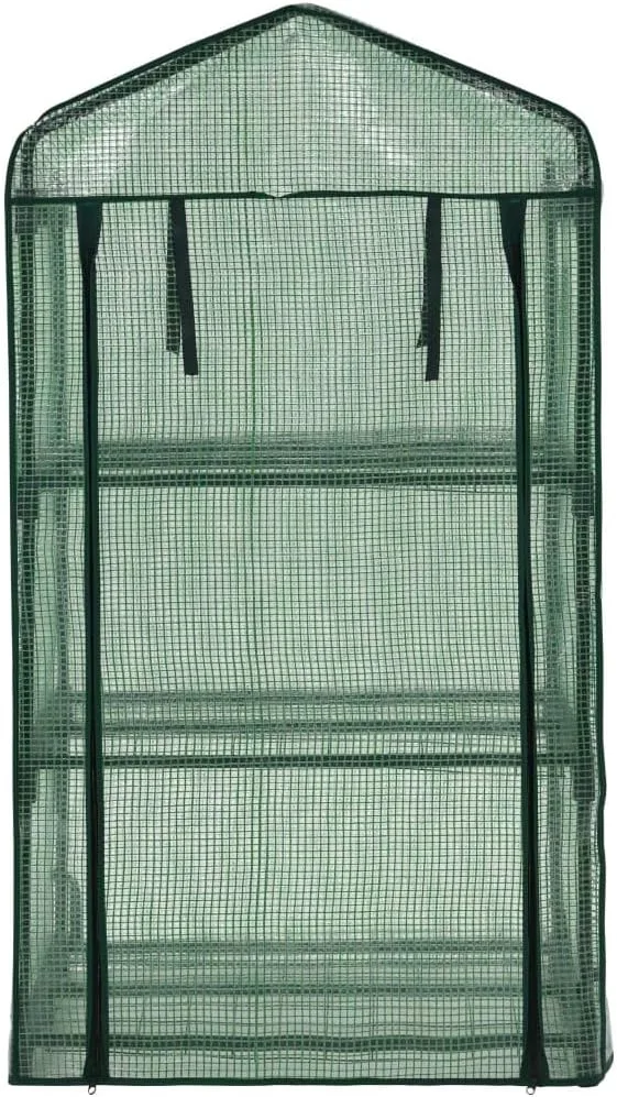 LAPOOH 3-stufiges Mini-Gewächshaus 69 x 49 x 125 cm, Frühbeet, Tomatenhaus, Treibhaus, Greenhouse, Garten Zubehör – Bild 7