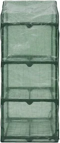 LAPOOH 3-stufiges Mini-Gewächshaus 69 x 49 x 125 cm, Frühbeet, Tomatenhaus, Treibhaus, Greenhouse, Garten Zubehör - Thumbnail 8
