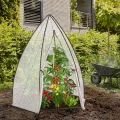 Sekey Winterschutz Gewächshaus 180×160×160 cm – Winterfestes Pflanzenhaus mit robuster Folie, Stabile Konstruktion & Reißverschluss-Tür, Ideal als Überwinterungszelt für Garten & Balkon, Weiß - Thumbnail 7