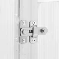 vidaXL Gewächshaus mit Fundamentrahmen, Pflanzenhaus mit Dachrinnensystem Flügeltür, Treibhaus für Pflanzen, Frühbeet, Silber Aluminimum - Thumbnail 6