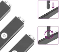 vidaXL Gewächshaus mit Fundamentrahmen, Pflanzenhaus mit Dachrinnensystem Flügeltür, Treibhaus für Pflanzen, Frühbeet, Anthrazit Aluminimum - Thumbnail 4
