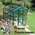 50 Stück Gewächshaus Schrauben,M6x12 Aluminium Hammerkopfschrauben,Gewächshausschrauben Hammerschraubenalu Schrauben für Gewächshäuser Glashaus - Thumbnail 4