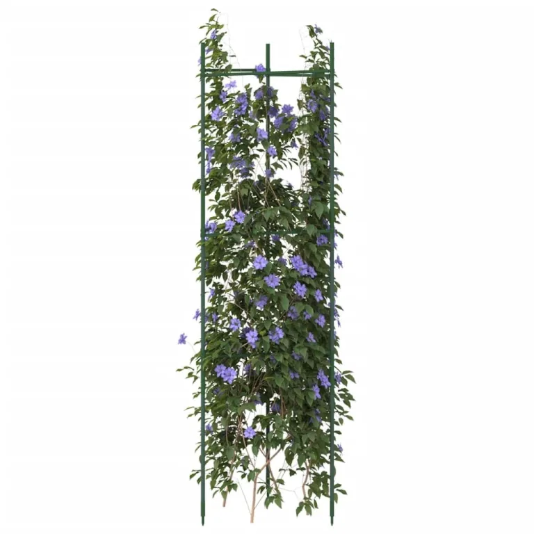 vidaXL Tomatenkäfig 2 STK., Rankhilfe für Tomaten Kletterpflanzen, Pflanzenkäfig für Garten Gewächshaus, Pflanzenstütze Pflanzenhalter, Stahl PP – Bild 2