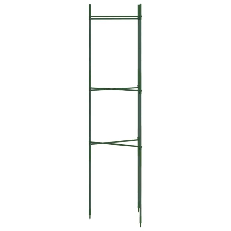 vidaXL Tomatenkäfig 2 STK., Rankhilfe für Tomaten Kletterpflanzen, Pflanzenkäfig für Garten Gewächshaus, Pflanzenstütze Pflanzenhalter, Stahl PP – Bild 6