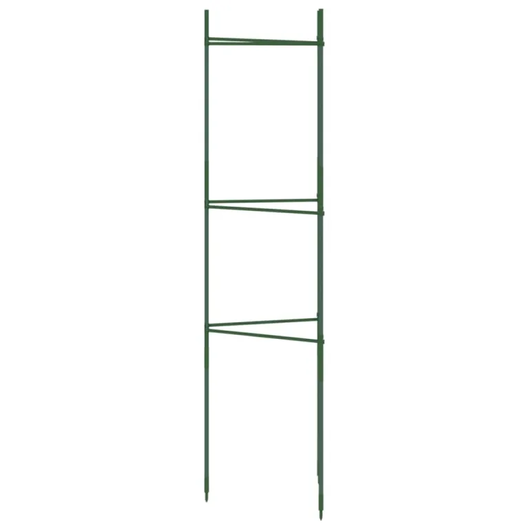 vidaXL Tomatenkäfig 2 STK., Rankhilfe für Tomaten Kletterpflanzen, Pflanzenkäfig für Garten Gewächshaus, Pflanzenstütze Pflanzenhalter, Stahl PP – Bild 7