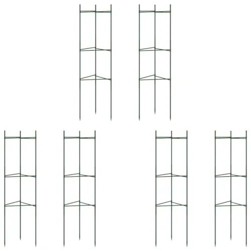 vidaXL Tomatenkäfig 2 STK., Rankhilfe für Tomaten Kletterpflanzen, Pflanzenkäfig für Garten Gewächshaus, Pflanzenstütze Pflanzenhalter, Stahl PP – Bild 10