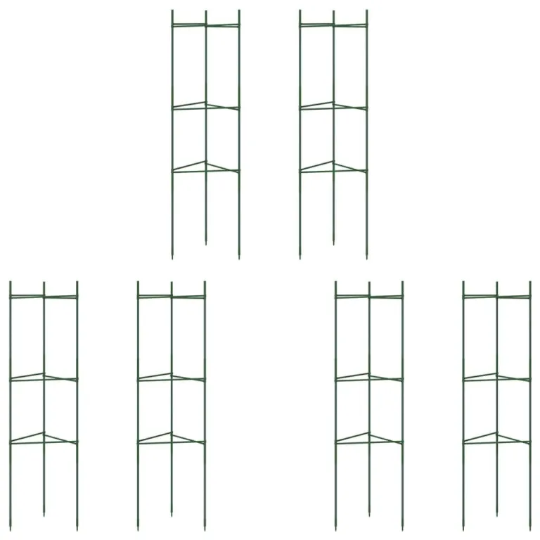 vidaXL Tomatenkäfig 2 STK., Rankhilfe für Tomaten Kletterpflanzen, Pflanzenkäfig für Garten Gewächshaus, Pflanzenstütze Pflanzenhalter, Stahl PP – Bild 1