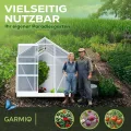Gewächshaus Neapel 250x190cm für den Garten, Alu Frühbeet inklusive Fundament, 2 Dachfenster Treibhaus Aufzucht Pflanzenhaus Tomatenhaus 4,75m² UV-Schutz - Thumbnail 4