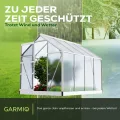 Gewächshaus Neapel 250x190cm für den Garten, Alu Frühbeet inklusive Fundament, 2 Dachfenster Treibhaus Aufzucht Pflanzenhaus Tomatenhaus 4,75m² UV-Schutz - Thumbnail 8