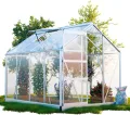 Gewächshaus Neapel 250x190cm für den Garten, Alu Frühbeet inklusive Fundament, 2 Dachfenster Treibhaus Aufzucht Pflanzenhaus Tomatenhaus 4,75m² UV-Schutz - Thumbnail 1