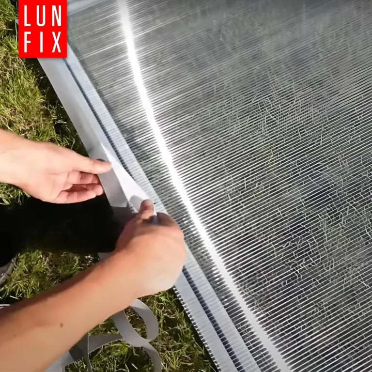 Kantenverschlussband für Hohlkammerplatten Gewächshausdichtung Doppelstegplatten Filterband 25 mm x 33 m – Bild 6