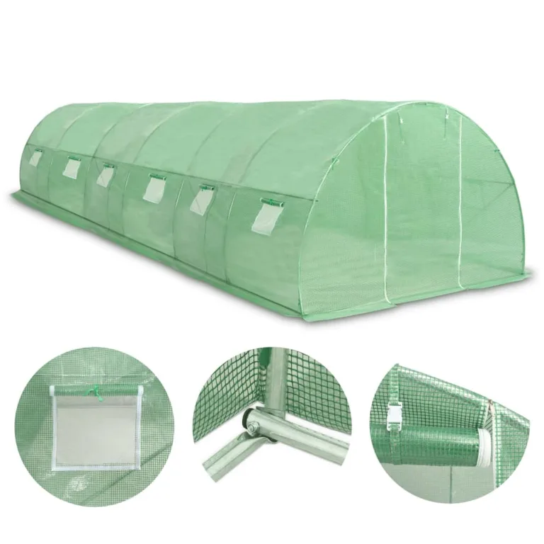 Gewächshaus 27m² 900x300x200 cm Bio Green üBerwinterungszelt ZimmergewäChshaus – Bild 2