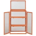 Homgoday Holz-Gewächshaus-Schrank 75x47x109 cm mit 2 Regalen & 2 Türen, für Pflanzen, Blumen & Kräuter, wasserdicht Model170646 - Thumbnail 4