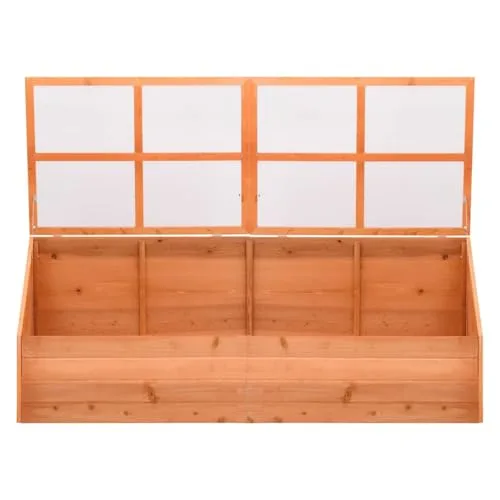Homgoday Holz Gewächshaus 180x57x62 cm mit PC-Platten, für Kräuter und Setzlinge schützen Model170648 – Bild 10