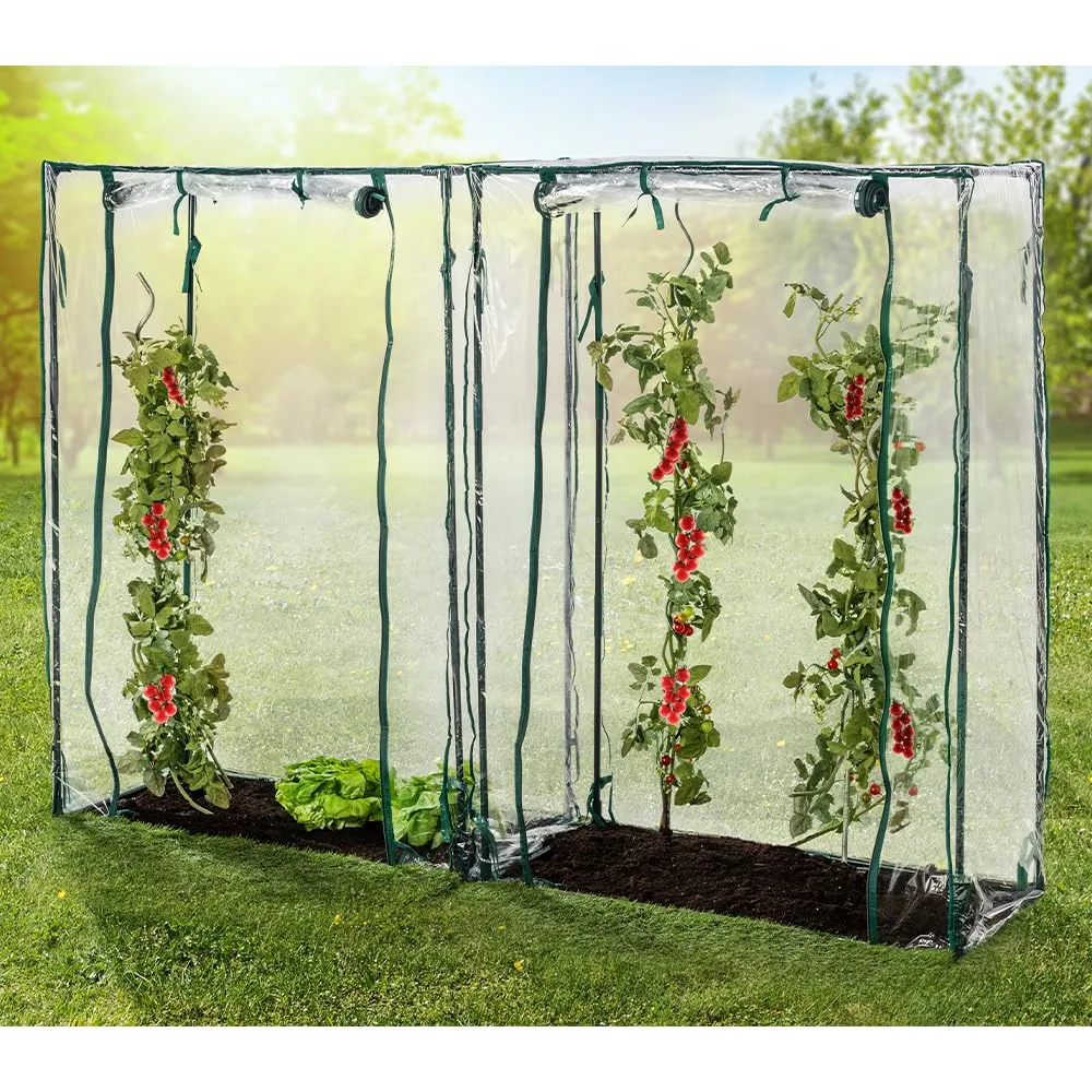 GreenYard® Gewächshaus Foliengewächshaus Tomatengewächshaus in versch. Varianten (Tomatengewächshäuser 150x100x50 cm) - Bild 1