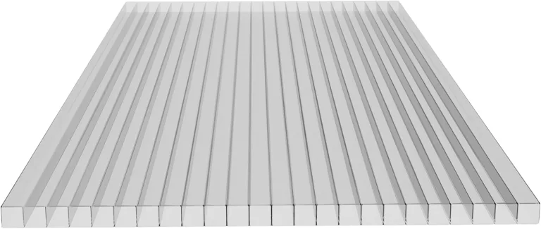 Hohlkammerplatten 1200x700 mm – Polycarbonat Doppelstegplatten 10 mm Klar – UV-beständige Stegplatten für Gewächshaus & Carport – Witterungsbeständig & Bruchfest – Maßtoleranz ±3-5 mm – Bild 1
