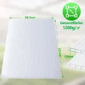 5X Polycarbonat Hohlkammerstegplatten 8mm Doppelstegplatte Polycarbonat 60,5 x 121 cm | 3,66 m² Gewächshausplatte UV-beständigen für Gewächshaus, Garten Treibhaus, Ersatzplatten - Thumbnail 2