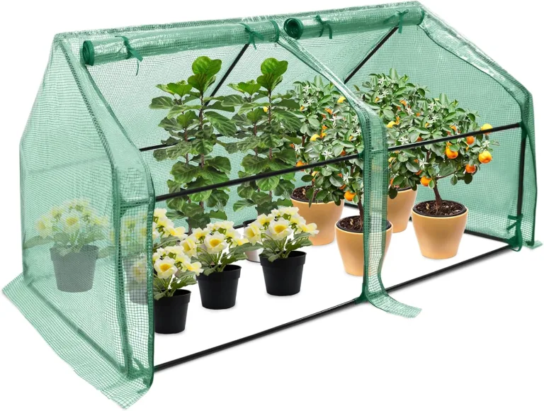 Gewächshaus Foliengewächshaus 180x90x90cm Gartengewächshäuser mit Tür Treibhaus Tomatengewächshaus Tomatenhaus für Garten Balkon, Grün – Bild 1