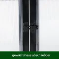 Aluminium Gewächshaus Beistell Tomatengewächshaus klein Dreitürig Treibhaus 180x55X190 cm - Thumbnail 7
